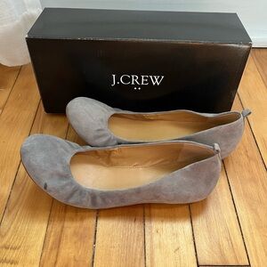 JCrew Anya Suede Ballet Flats